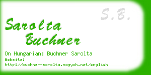 sarolta buchner business card